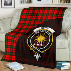 Clan Kerr Modern Tartan Crest Blanket Wave Style YA19 Clan Kerr Tartan Today