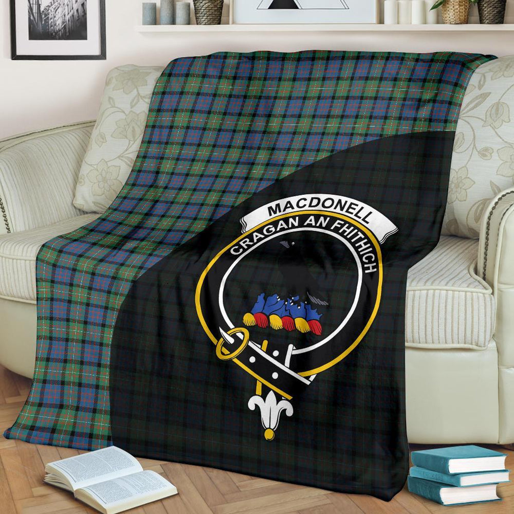 Clan MacDonnell Of Glengarry Ancient Tartan Crest Blanket Wave Style LX40 Clan Glen Tartan Today