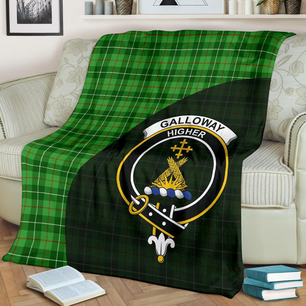 Clan Galloway District Tartan Crest Blanket Wave Style OO75 Clan Galloway Tartan Today