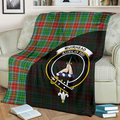 Clan Muirhead Tartan Crest Blanket Wave Style GC53 Clan Muir_More Tartan Today