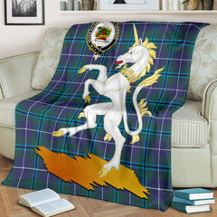 Clan Douglas Modern Tartan Crest Blanket Unicorn Style VV29 Clan Douglas Tartan Today
