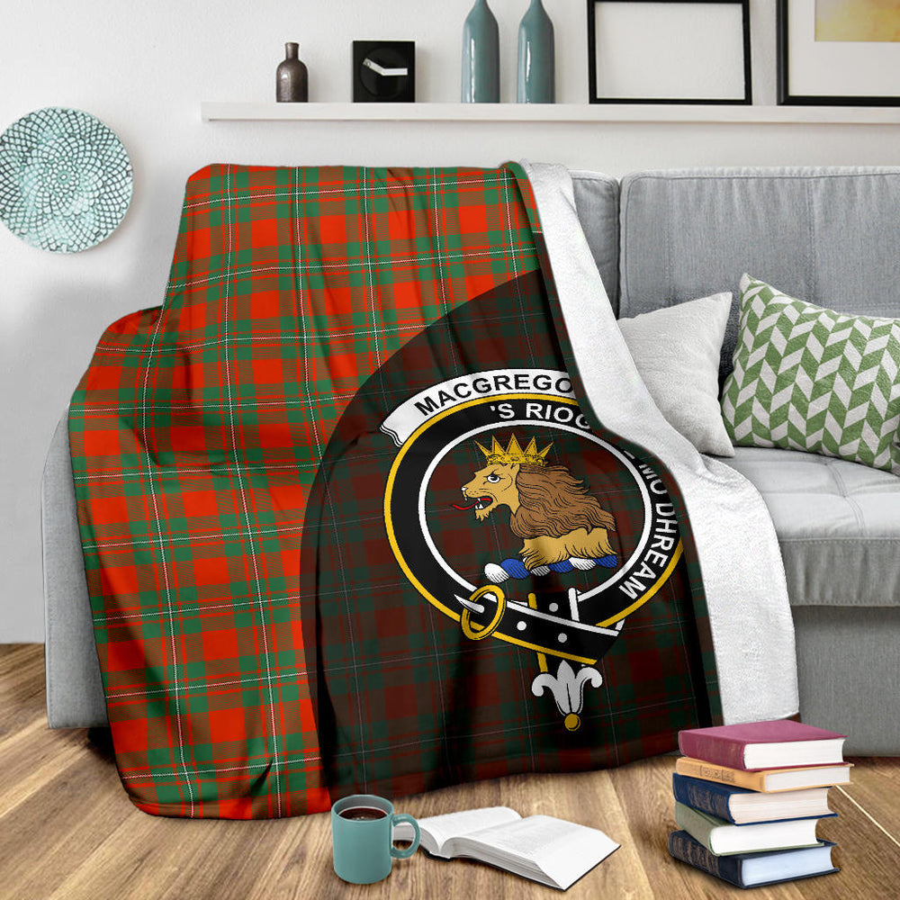Clan MacGregor Ancient Tartan Crest Blanket Wave Style SPWS22 Clan MacGregor Tartan Today