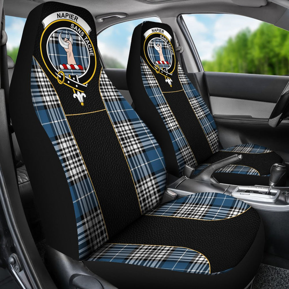 Clan Napier Tartan Crest Special Style Car Seat Cover BM10 Clan Napier Tartan Today