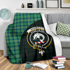 Clan Kennedy Ancient Tartan Crest Blanket 3 Sizes FW10 Clan Kennedy Tartan Today