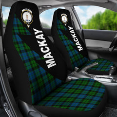 Clan MacKay Modern Tartan Crest Flash Style Car Seat Cover BE79 Clan MacKay Tartan Today