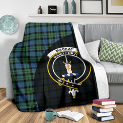 Clan MacKay Ancient Tartan Crest Blanket Wave Style VG52 Clan MacKay Tartan Today