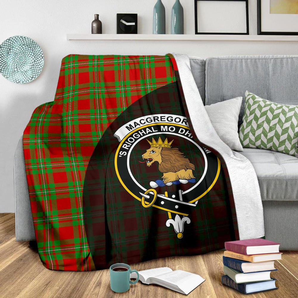 Clan MacGregor Modern Tartan Crest Blanket Wave Style LU96 Clan MacGregor Tartan Today