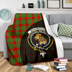 Clan MacGregor Modern Tartan Crest Blanket Wave Style LU96 Clan MacGregor Tartan Today