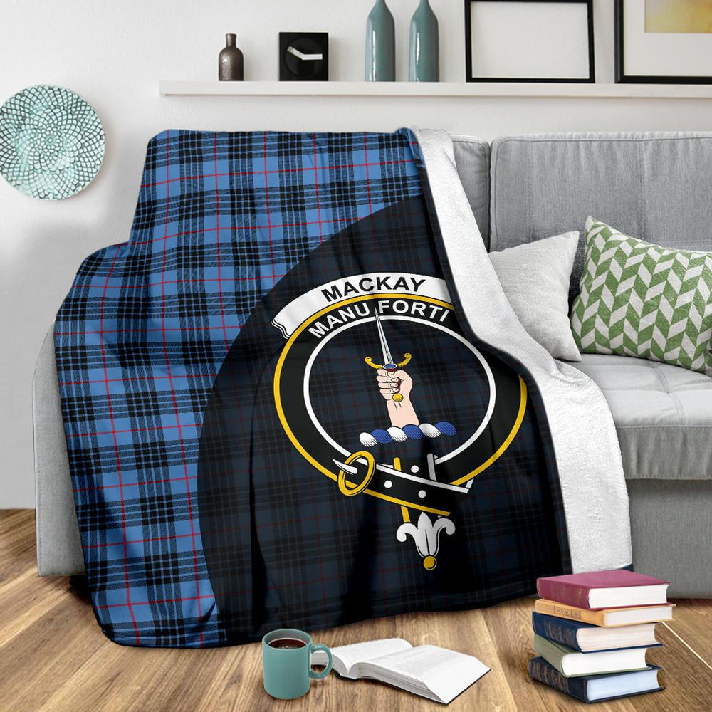 Clan MacKay Blue Tartan Crest Blanket Wave Style XW63 Clan MacKay Tartan Today