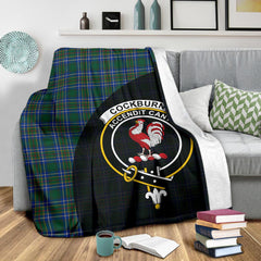 Clan Cockburn Ancient Tartan Crest Blanket 3 Sizes DV72 Clan Cockburn Tartan Today