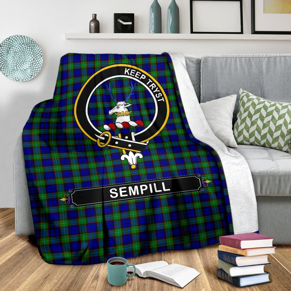 Clan Sempill (or Semple) Family Tartan Crest Blanket 3 Sizes JG60 Clan Sempill Tartan Today