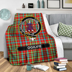 Clan Ogilvie Family Tartan Crest BlanketsUU90 Clan Ogilvie Tartan Today