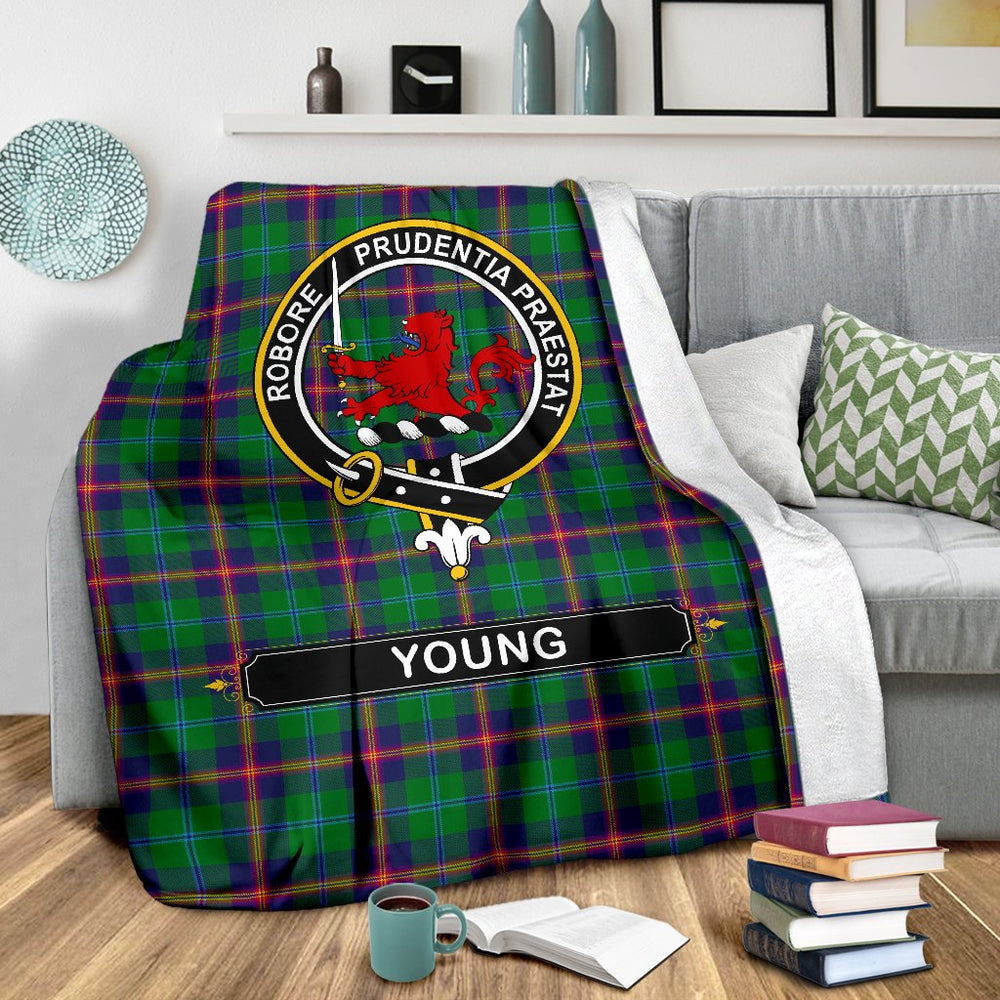 Clan Young Family Tartan Crest BlanketsLZ45 Clan Young Tartan Today