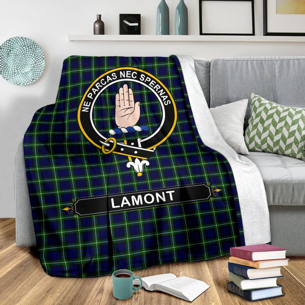 Lamont Clan Crest Blanket 3 Sizes ED32 Clan Lamont Tartan Today