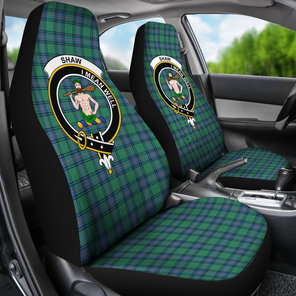 Clan Shaw Of Sauchie Tartan Crest Car Seat Cover FW51 Clan Shaw Tartan Today