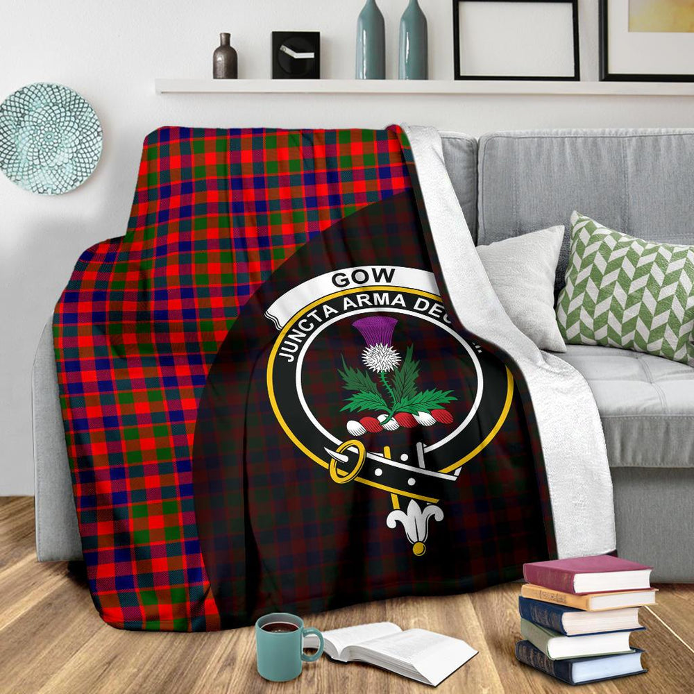 Clan Gow Modern Tartan Crest BlanketsGJ96 Clan Gow Tartan Today