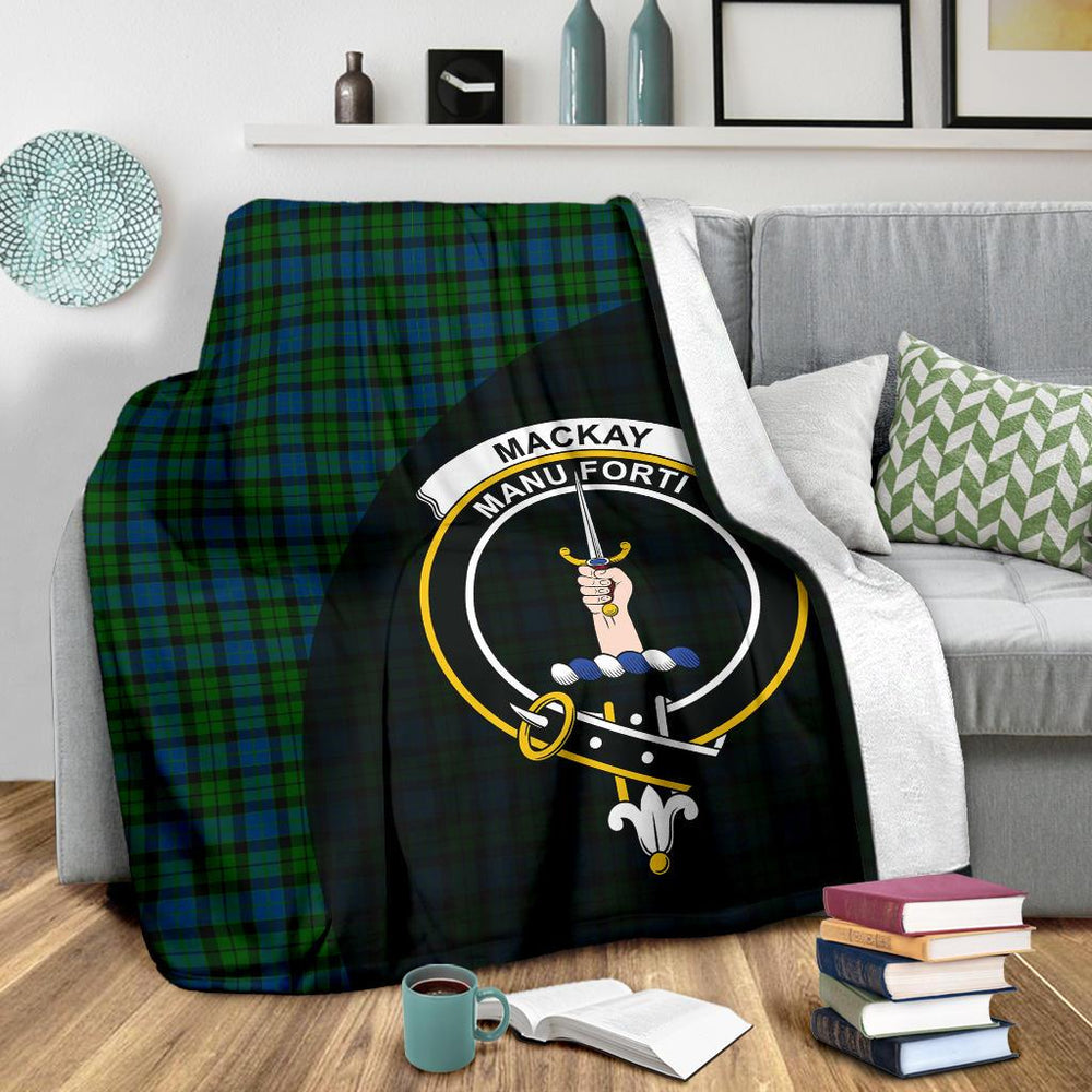 Clan MacKay Modern Tartan Crest Blanket Wave Style WU75 Clan MacKay Tartan Today