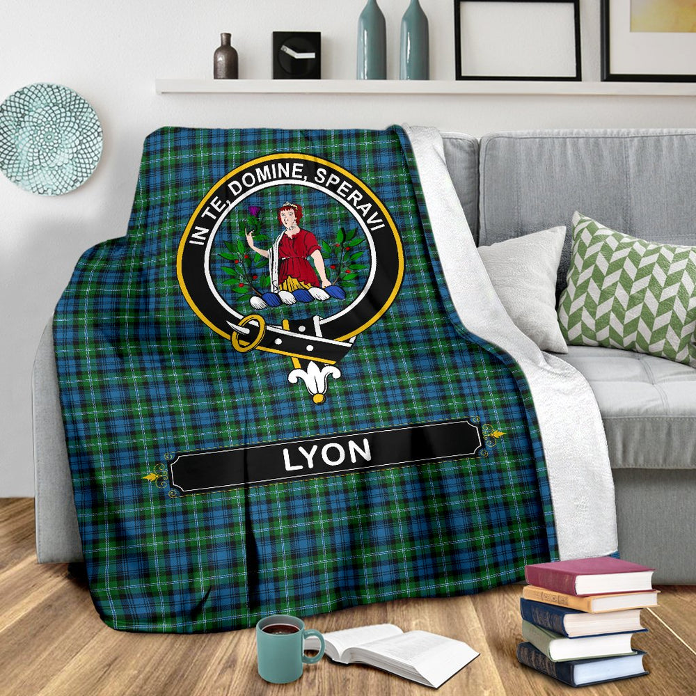 Clan Lyon Family Tartan Crest Blanket 3 Sizes ET69 Clan Hall Tartan Today