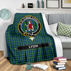 Clan Lyon Family Tartan Crest Blanket 3 Sizes ET69 Clan Hall Tartan Today