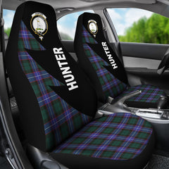Clan Hunter Tartan Crest Circle Car Seat Cover IQ96 Clan Hunter Tartan Today