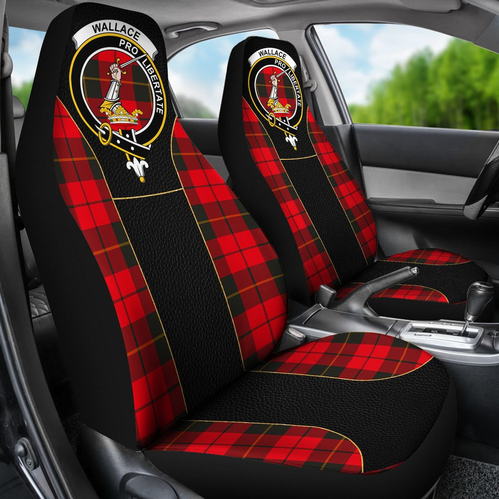 Clan Wallace Hunting Red Tartan Crest Car Seat Cover - Special StyleIV14 Clan Wallace Tartan Today