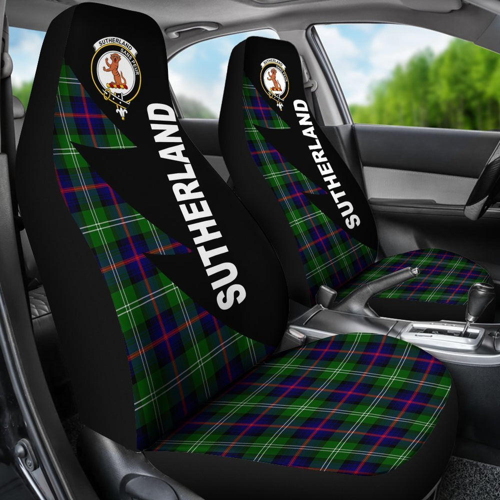 Clan Sutherland Tartan Crest Car Seat Cover - Flash StyleJS54 Clan Sutherland Tartan Today
