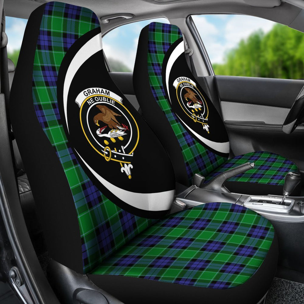 Clan Graham of Menteith Modern Tartan Crest Car Seat Cover - Circle StyleVP96 Clan Graham Tartan Today