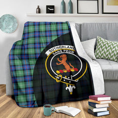 Clan Sutherland Old Ancient Tartan Crest Blanket Wave Style ZL62 Clan Sutherland Tartan Today