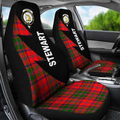 Clan Stewart of Appin Tartan Crest Flash Style Car Seat Cover OW94 Clan Stewart of Appin Tartan Today