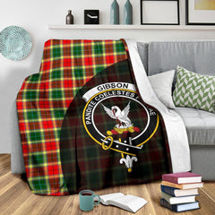 Clan Gibbs Tartan Crest Blanket Wave Style NA69 Clan Gibbs Tartan Today