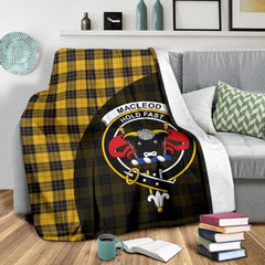 Clan MacLeod of Lewis Ancient Tartan Crest Blanket Wave Style ZG22 Clan Hall Tartan Today