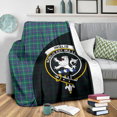 Clan Inglis Ancient Tartan Crest Blanket Wave Style AF41 Clan Inglis Tartan Today