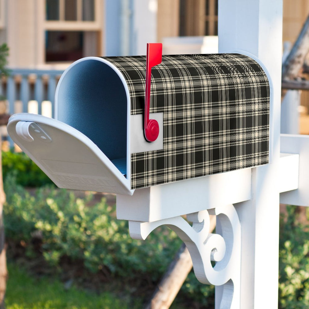 Clan Menzies Black & White Ancient Tartan Mailbox VD61 Clan Menzies Tartan Today