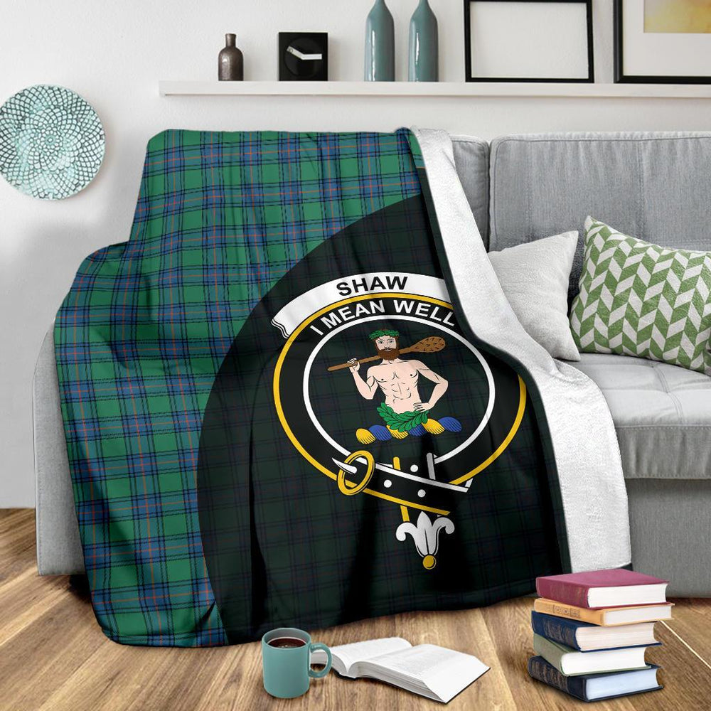 Clan Shaw Ancient Tartan Crest Blanket Wave Style WA93 Clan Shaw Tartan Today