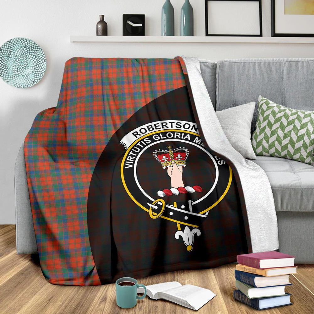 Clan Robertson Ancient Tartan Crest Blanket Wave Style VS28 Clan Robertson Tartan Today