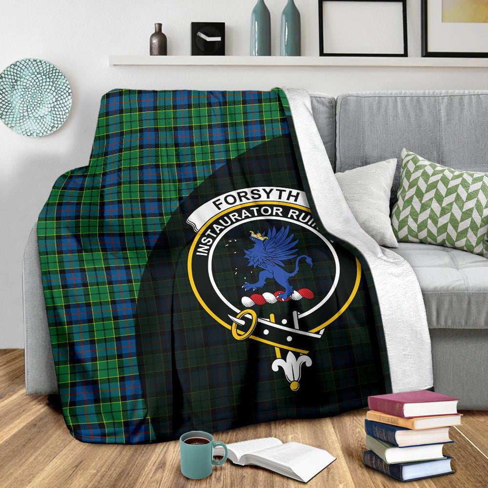 Clan Forsyth Ancient Tartan Crest Blanket Wave Style GV86 Clan Forsyth Tartan Today