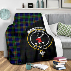 Clan Cockburn Modern Tartan Crest Blanket Wave Style RH19 Clan Cockburn Tartan Today