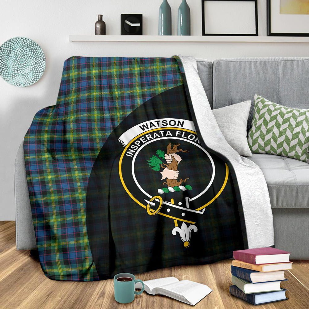 Clan Watson Ancient Tartan Crest Blanket Wave Style TN66 Clan Watson Tartan Today