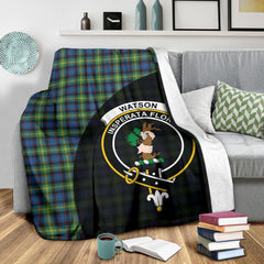 Clan Watson Ancient Tartan Crest Blanket Wave Style TN66 Clan Watson Tartan Today