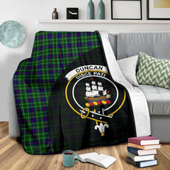 Clan Duncan Modern Tartan Crest Blanket Wave Style GP89 Clan Duncan Tartan Today