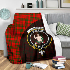 Clan Livingstone Modern Tartan Crest Blanket Wave Style PX53 Clan Livingstone Tartan Today