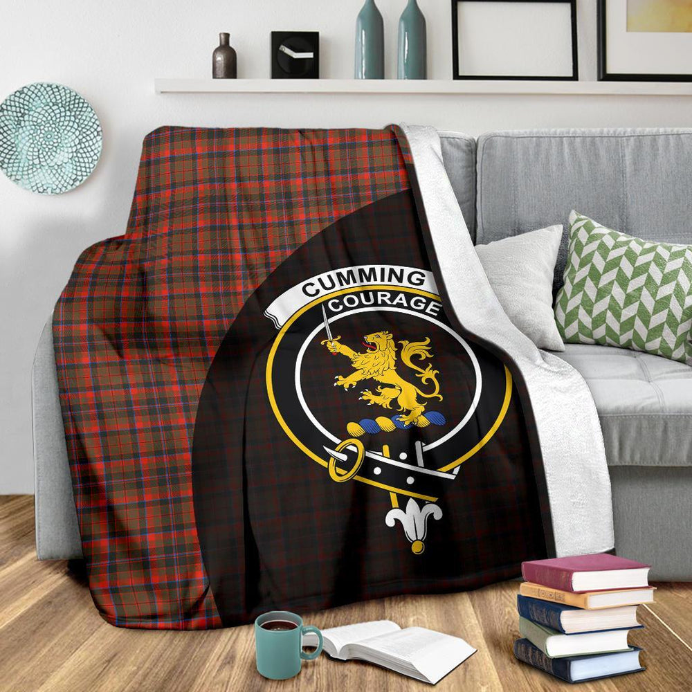 Clan Cumming Hunting Weathered Tartan Crest Blanket Wave Style NR92 Clan Cumming Tartan Today