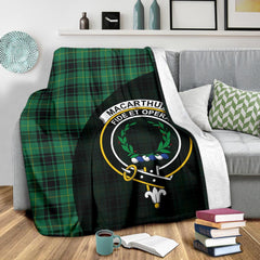 Clan MacArthur Ancient Tartan Crest Blanket Wave Style LV79 Clan MacArthur Tartan Today