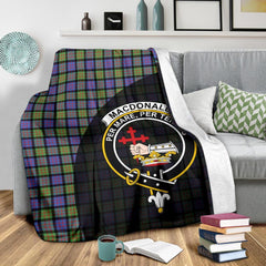 Clan MacDonald Ancient Tartan Crest Blanket Wave Style BF55 Clan MacDonald Tartan Today