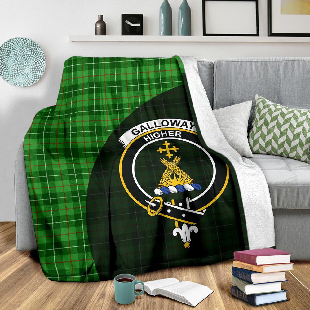 Clan Galloway District Tartan Crest Blanket Wave Style OO75 Clan Galloway Tartan Today