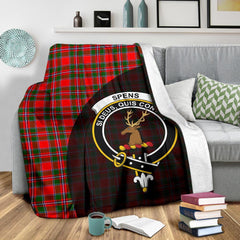 Clan Spens Modern Tartan Crest Blanket Wave Style RX39 Clan Spens Tartan Today