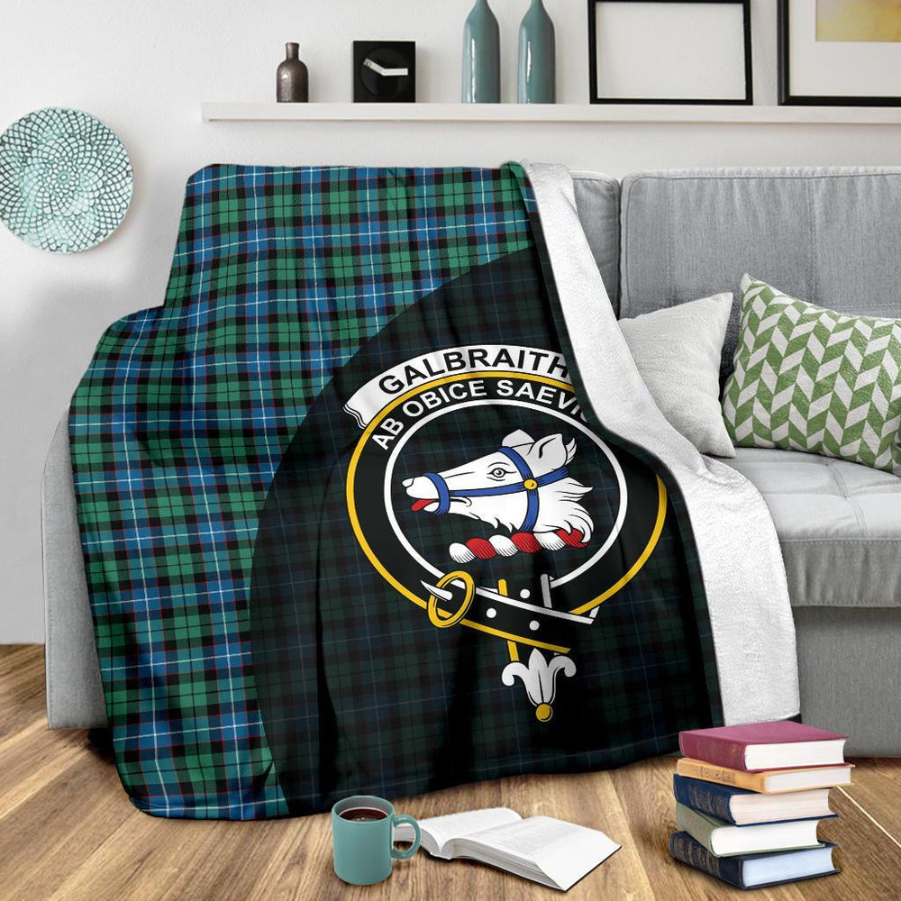Clan Galbraith Ancient Tartan Crest Blanket Wave Style NP96 Clan Rait Tartan Today
