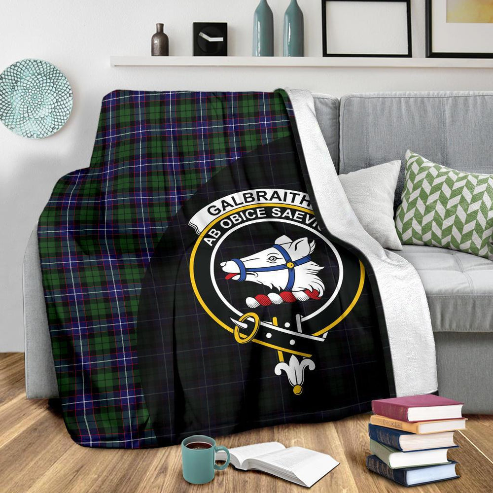 Clan Galbraith Modern Tartan Crest Blanket Wave Style PO79 Clan Rait Tartan Today