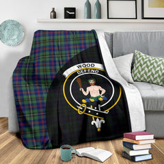 Clan Wood Modern Tartan Crest Blanket Wave Style KI23 Clan Wood Tartan Today