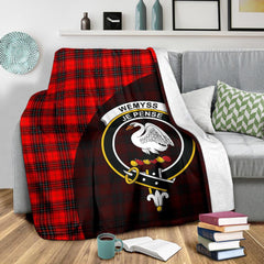 Clan Wemyss Modern Tartan Crest Blanket Wave Style OP81 Clan Wemyss Tartan Today